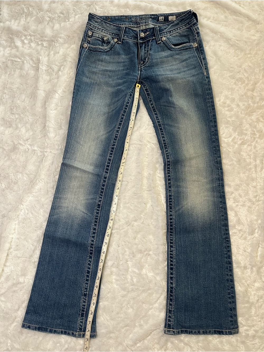 Miss Me Faded Blue Bootcut Jeans